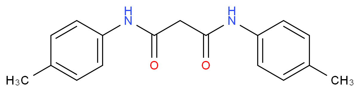 N,N'-bis(4-methylphenyl)propanediamide_分子结构_CAS_5469-94-3