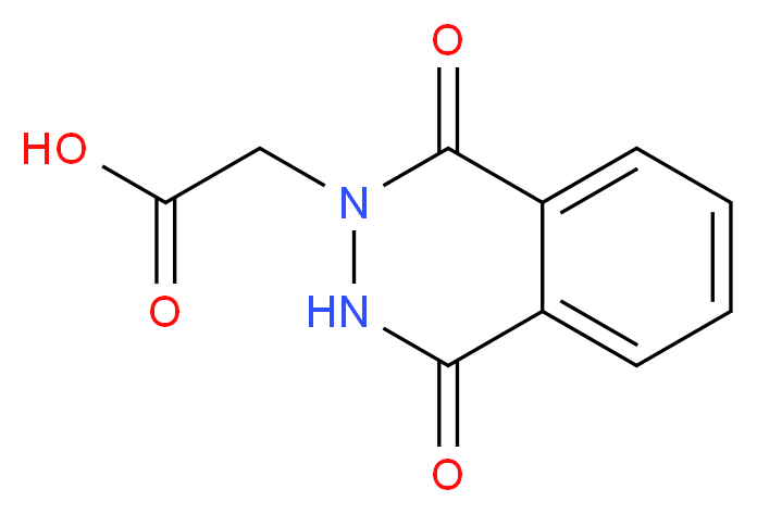 (1,4-dioxo-3,4-dihydrophthalazin-2(1H)-yl)acetic acid_分子结构_CAS_2257-64-9)