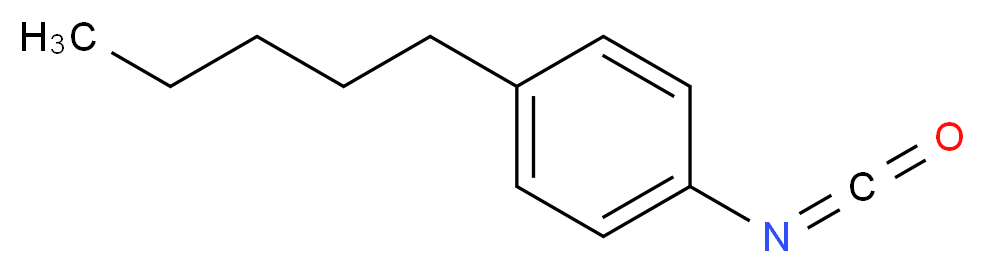 1-isocyanato-4-pentylbenzene_分子结构_CAS_121503-84-2