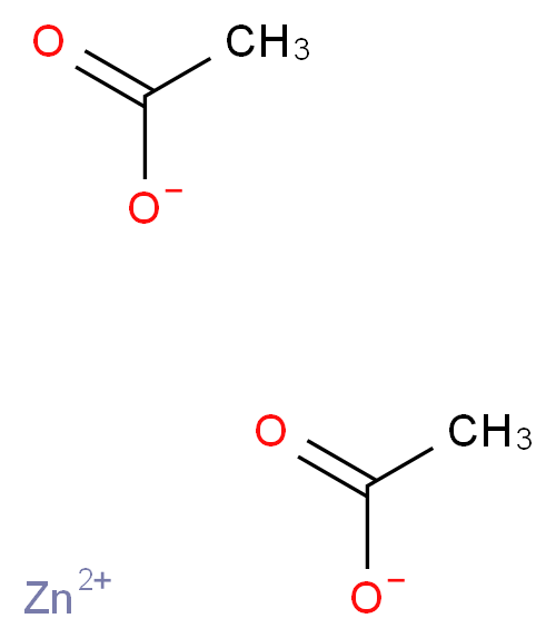 Zinc acetate_分子结构_CAS_557-34-6)