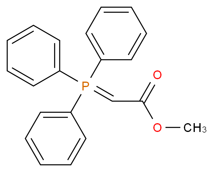 (甲氧基羰基亚甲基)三苯基膦烷_分子结构_CAS_2605-67-6)