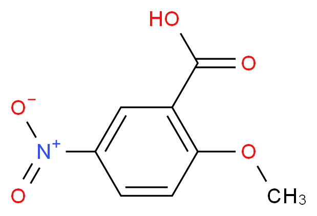 2-甲氧基-5-硝基苯甲酸_分子结构_CAS_40751-89-1)