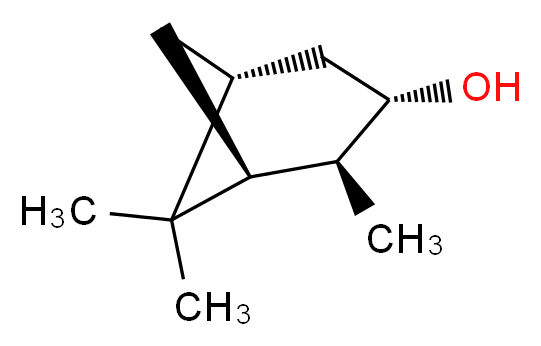 (1S,2S,3S,5R)-2,6,6-trimethylbicyclo[3.1.1]heptan-3-ol_分子结构_CAS_27779-29-9