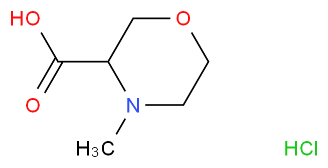 3-CARBOXY-4-METHYL-MORPHOLINE HCL_分子结构_CAS_1240518-90-4)