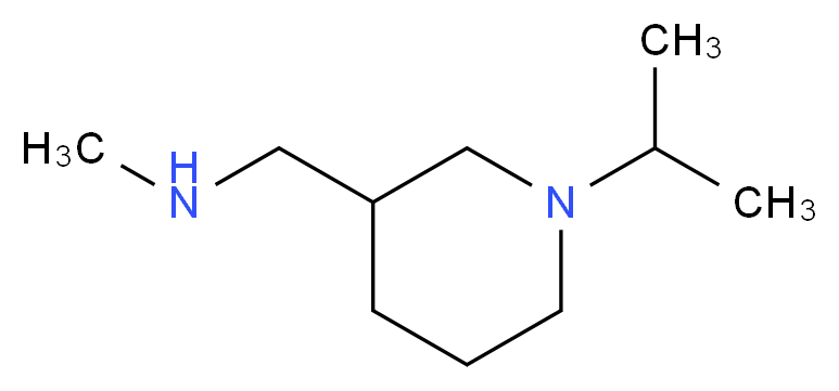 1-(1-isopropylpiperidin-3-yl)-N-methylmethanamine_分子结构_CAS_876716-01-7)