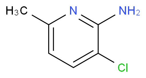 2-AMINO-3-CHLORO-6-METHYLPYRIDINE_分子结构_CAS_56960-77-1)