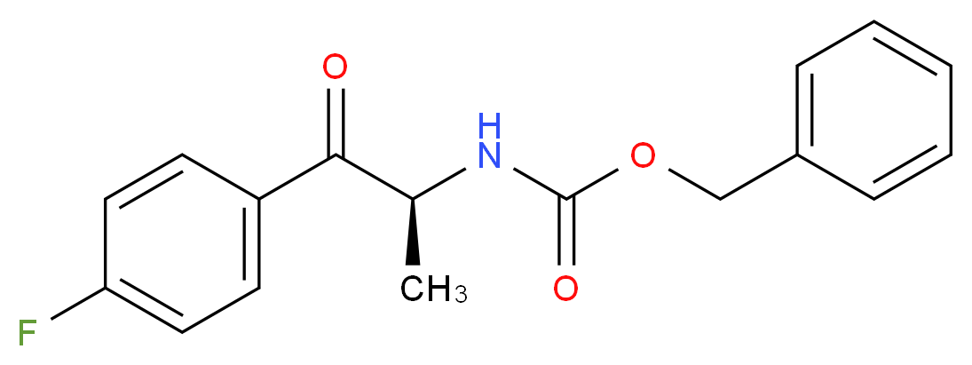BENZYL [(1S)-2-(4-FLUOROPHENYL)-1-METHYL-2-OXOETHYL]CARBAMATE_分子结构_CAS_)