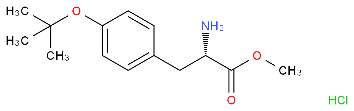 methyl (2S)-2-amino-3-[4-(tert-butoxy)phenyl]propanoate hydrochloride_分子结构_CAS_51482-39-4