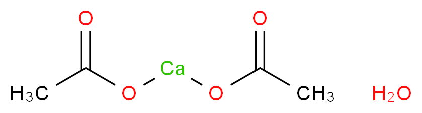 乙酸钙 水合物_分子结构_CAS_114460-21-8)