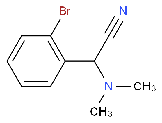 2-(2-bromophenyl)-2-(dimethylamino)acetonitrile_分子结构_CAS_)