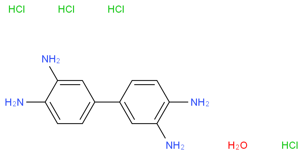 3,3-二氨基联苯胺 四盐酸盐 水合物_分子结构_CAS_868272-85-9)