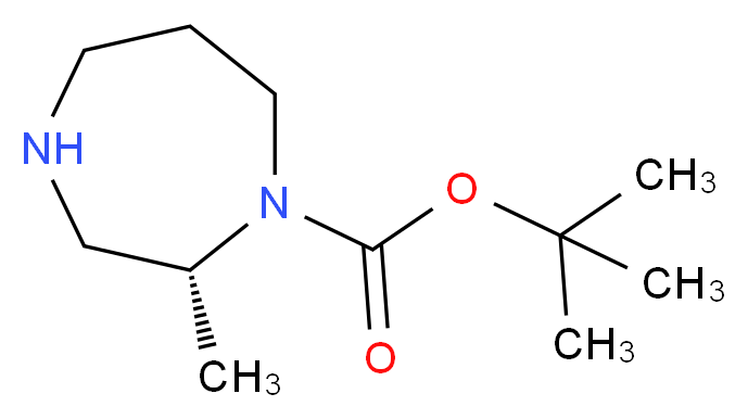 (R)-tert-butyl 2-methyl-1,4-diazepane-1-carboxylate_分子结构_CAS_1374130-05-8)