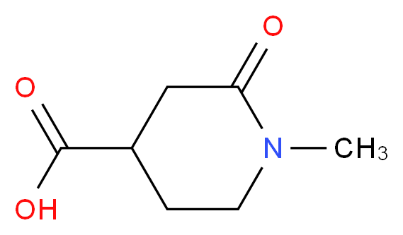 1-methyl-2-oxopiperidine-4-carboxylic acid_分子结构_CAS_1000932-09-1