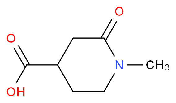 1-Methyl-2-oxopiperidine-4-carboxylic acid_分子结构_CAS_1000932-09-1)