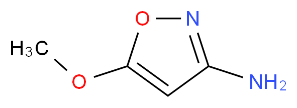 3-amino-5-methoxyisoxazole_分子结构_CAS_32326-25-3)