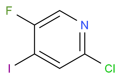 2-Chloro-5-fluoro-4-iodopyridine_分子结构_CAS_884494-49-9)