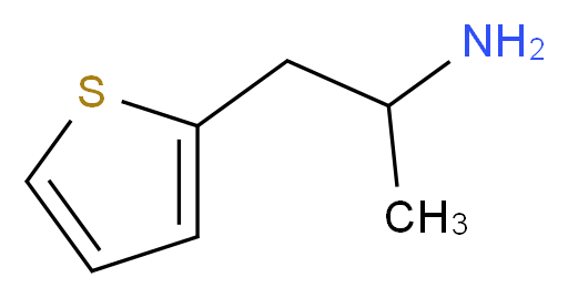 [1-methyl-2-(2-thienyl)ethyl]amine_分子结构_CAS_30433-93-3)