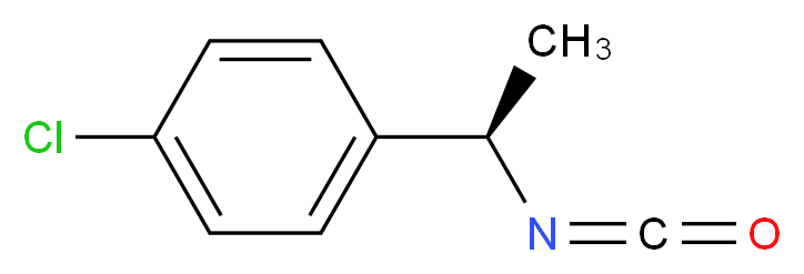 (R)-(+)-1-(4-氯苯基)异氰酸乙酯_分子结构_CAS_745783-71-5)