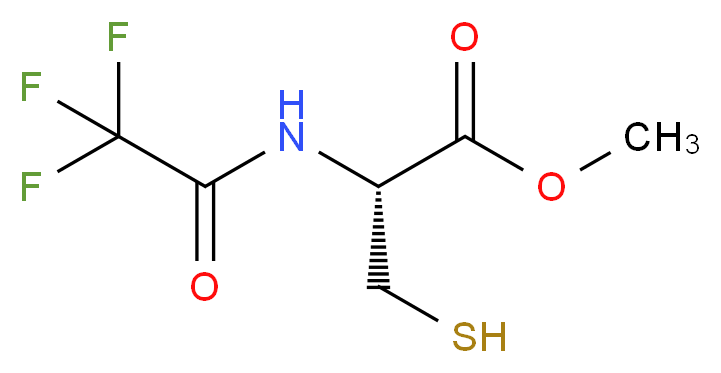 N-Trifluoroacetyl-L-cysteine methyl ester_分子结构_CAS_1577-62-4)