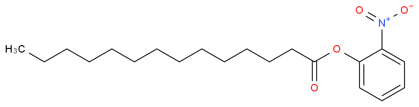 2-nitrophenyl tetradecanoate_分子结构_CAS_59986-46-8