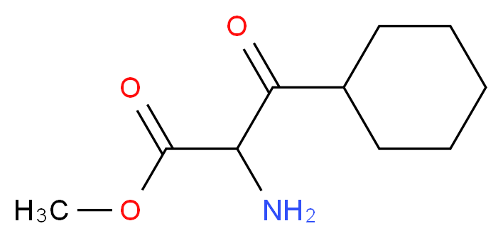 Methyl 2-amino-3-cyclohexyl-3-oxopropanoate_分子结构_CAS_691348-86-4)