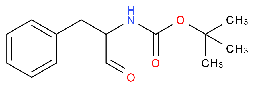 tert-Butyl N-(1-benzyl-2-oxoethyl)carbamate_分子结构_CAS_98818-36-1)