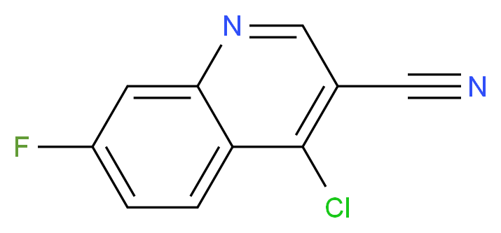 4-Chloro-7-fluoro-quinoline-3-carbonitrile_分子结构_CAS_622369-70-4)