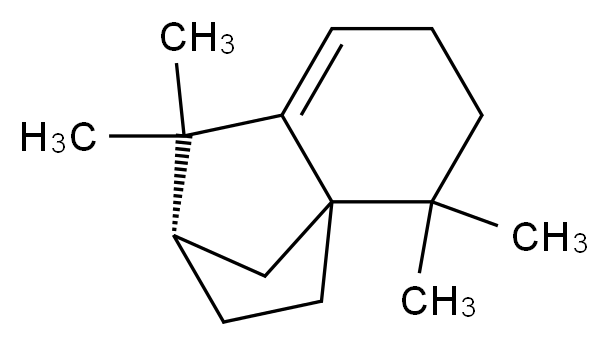 (8S)-2,2,7,7-tetramethyltricyclo[6.2.1.0<sup>1</sup>,<sup>6</sup>]undec-5-ene_分子结构_CAS_1135-66-6