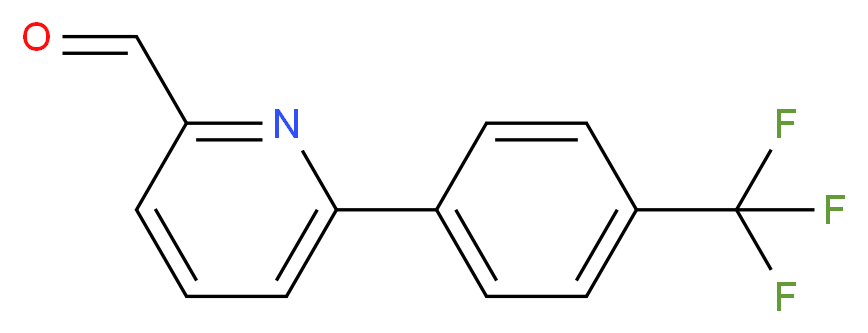 6-[4-(TRIFLUOROMETHYL)PHENYL]PYRIDINE-2-CARBALDEHYDE_分子结构_CAS_638214-10-5)