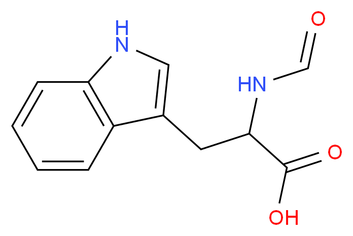 3-(1H-indol-3-yl)-2-formamidopropanoic acid_分子结构_CAS_16108-03-5