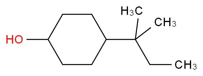 4-(2-methylbutan-2-yl)cyclohexan-1-ol_分子结构_CAS_5349-51-9