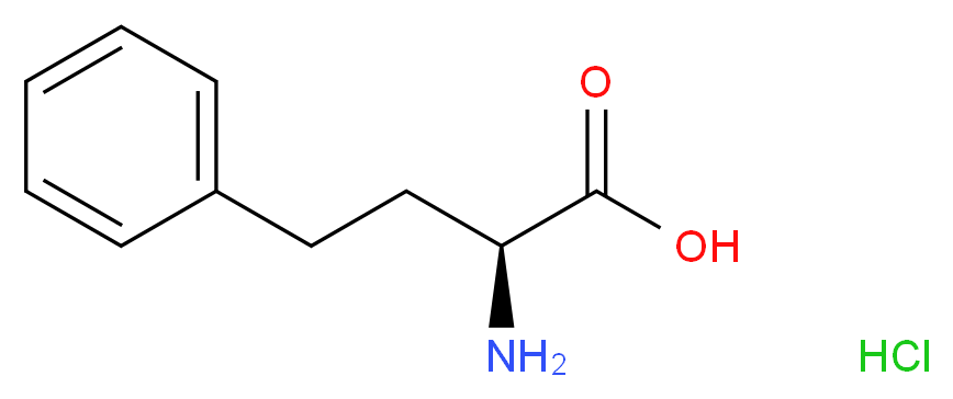 (2S)-2-amino-4-phenylbutanoic acid hydrochloride_分子结构_CAS_21176-60-3