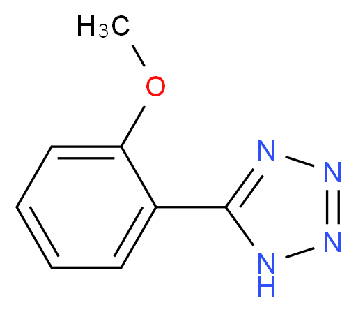 5-(2-甲氧基苯基)-1H-四唑_分子结构_CAS_51449-81-1)