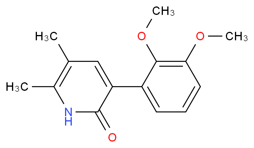 3-(2,3-dimethoxyphenyl)-5,6-dimethylpyridin-2(1H)-one_分子结构_CAS_)
