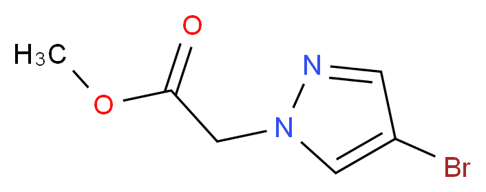 Methyl 2-(4-bromo-1H-pyrazol-1-yl)acetate_分子结构_CAS_1072944-71-8)