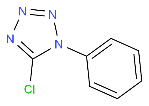 5-氯-1-苯基-1H-四唑_分子结构_CAS_14210-25-4)