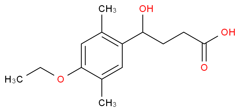4-(4-Ethoxy-2,5-dimethyl-phenyl)-4-hydroxy-butyric acid_分子结构_CAS_)