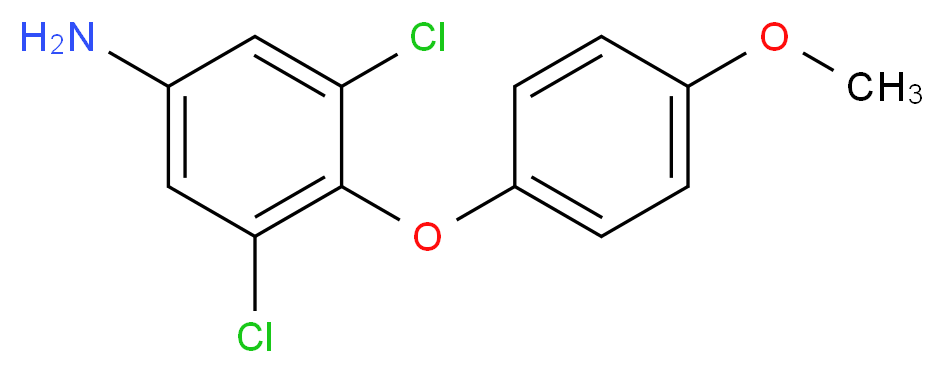 3,5-dichloro-4-(4-methoxyphenoxy)aniline_分子结构_CAS_60963-18-0)