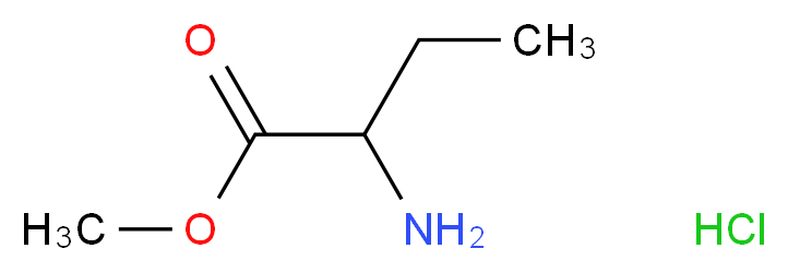methyl 2-aminobutanoate hydrochloride_分子结构_CAS_7682-18-0