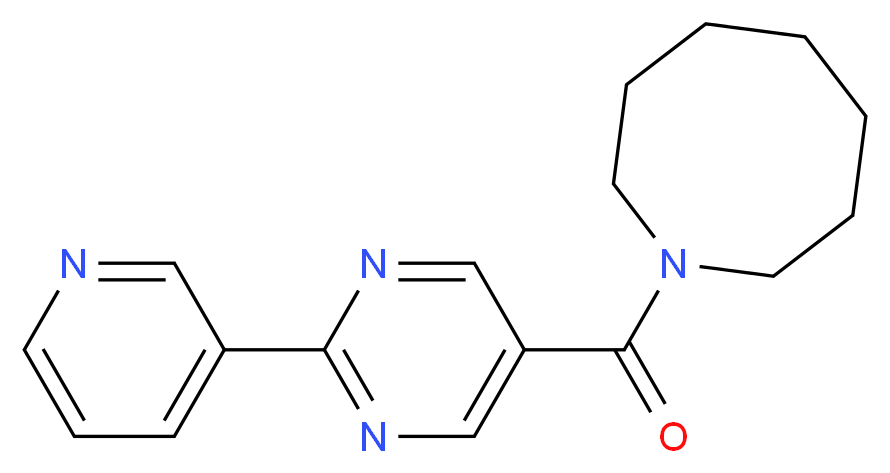 1-{[2-(3-pyridinyl)-5-pyrimidinyl]carbonyl}azocane_分子结构_CAS_)