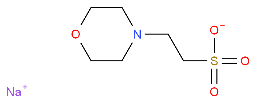 sodium 2-(morpholin-4-yl)ethane-1-sulfonate_分子结构_CAS_71119-23-8