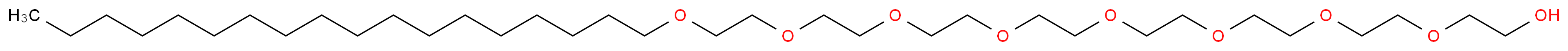 Octaethylene glycol monooctadecyl ether_分子结构_CAS_13149-87-6)