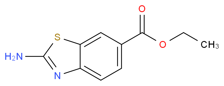 2-Amino-benzothiazole-6-carboxylic acid ethyl ester_分子结构_CAS_50850-93-6)