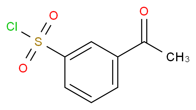 3-乙酰基苯磺酰氯_分子结构_CAS_73035-16-2)