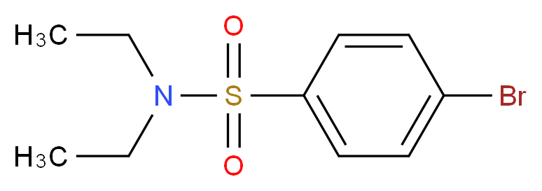 4-bromo-N,N-diethylbenzene-1-sulfonamide_分子结构_CAS_90944-62-0