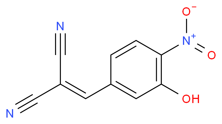 2-[(3-hydroxy-4-nitrophenyl)methylidene]propanedinitrile_分子结构_CAS_118409-62-4