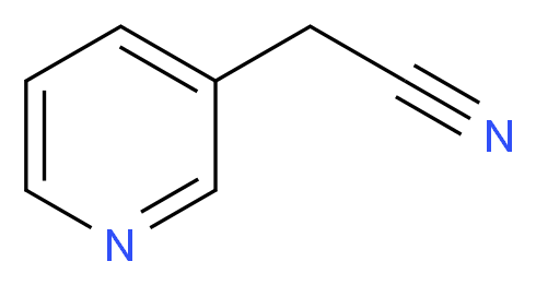 2-(pyridin-3-yl)acetonitrile_分子结构_CAS_6443-85-2