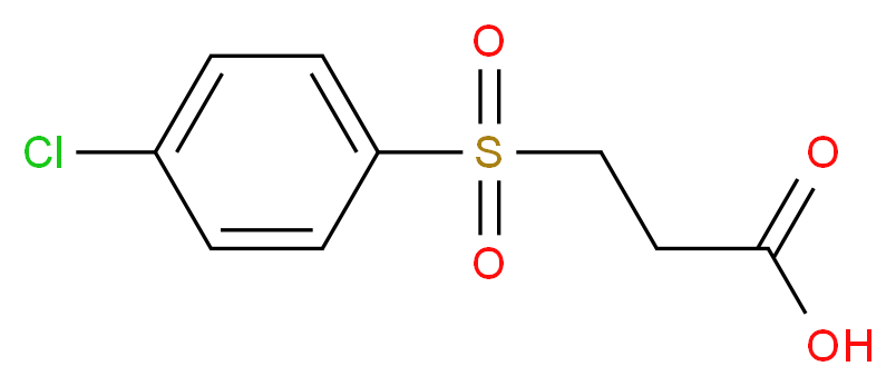 3-((4-chlorophenyl)sulfonyl)propanoic acid_分子结构_CAS_)