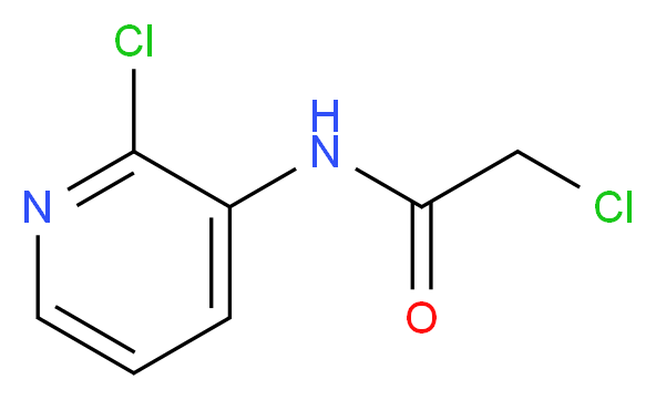 2-chloro-N-(2-chloropyridin-3-yl)acetamide_分子结构_CAS_379726-55-3