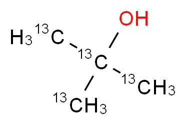 叔丁醇-13C4_分子结构_CAS_1093099-09-2)